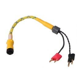 DRI Male Amp - Double Banana Plug Comm Rope Adapter