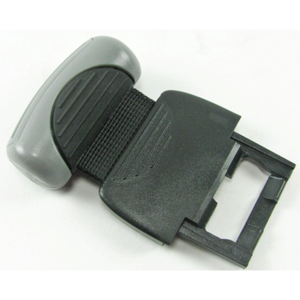 The replacement handle uses webbing instead of rubber.