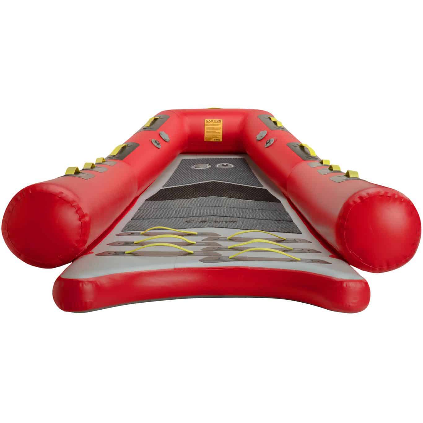 86093_01_Red_115_Floor_012820_2000x2000 dive rescue international NRS rescue sled back to front view