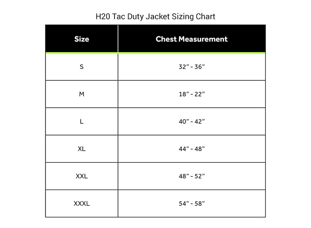 Duty+Jacket+Sizing+Chart