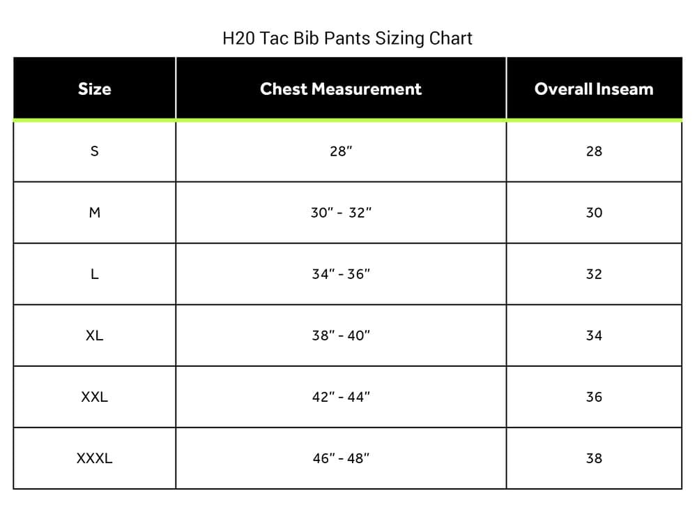 H20+Tac+Bib+Pants